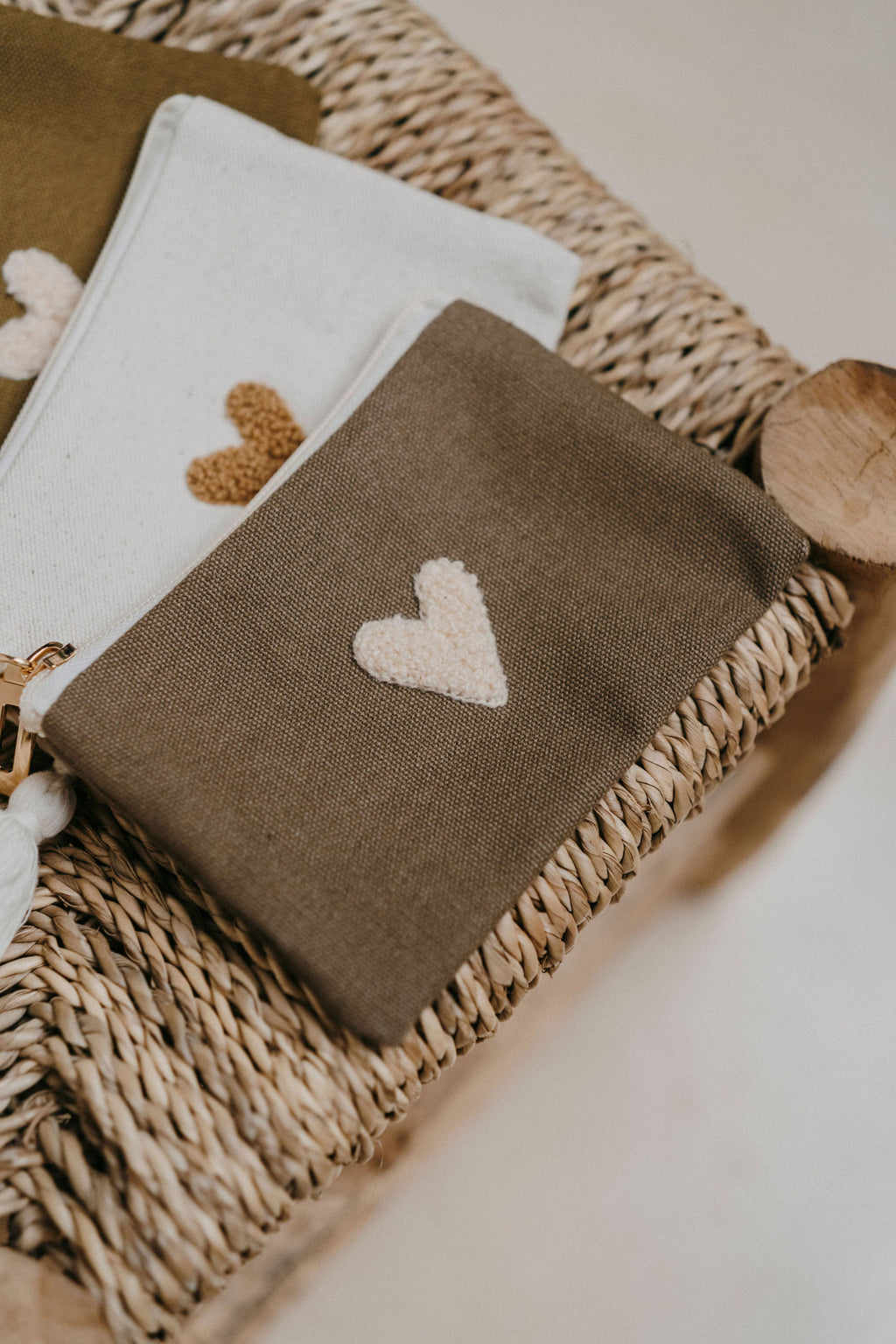 Porte-monnaie Love - Taupe