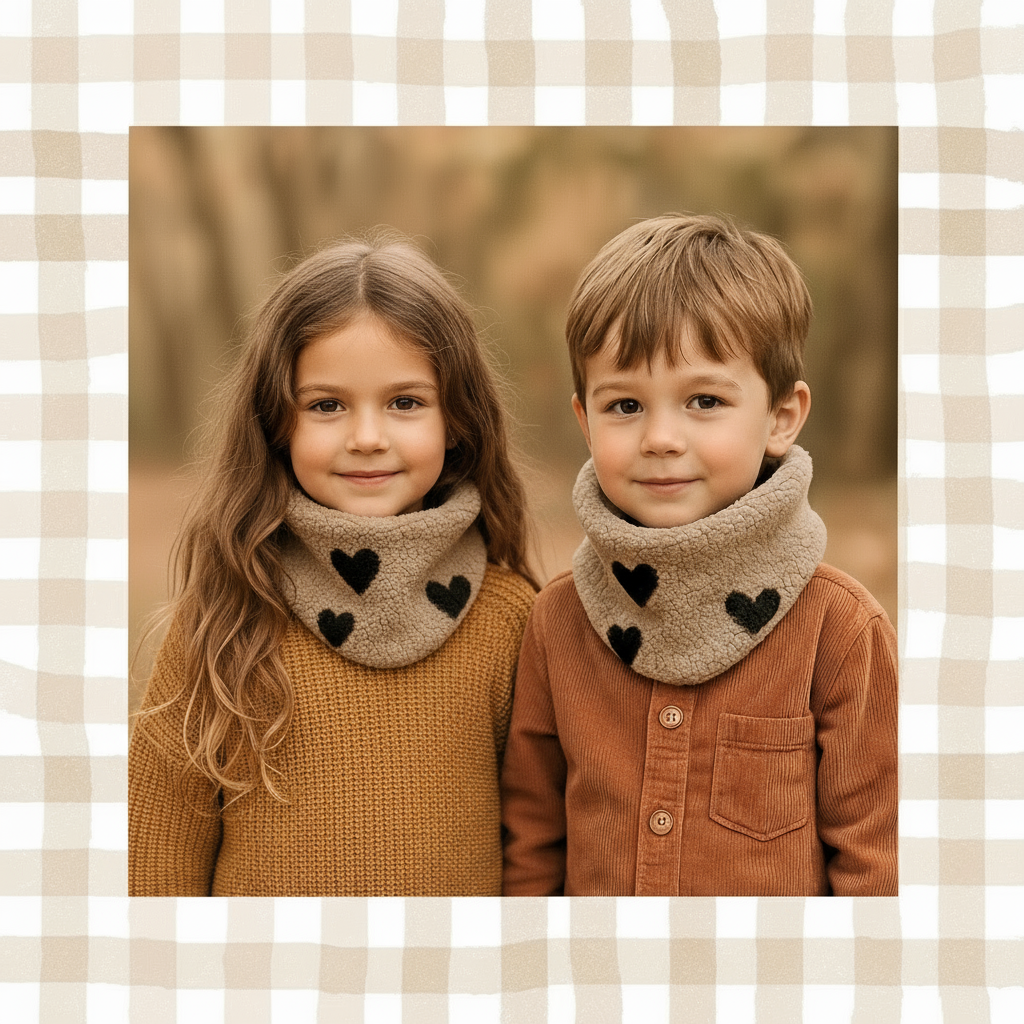 Bonnet cœur noir dès 6 mois