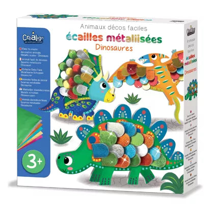 Activité Ecailles métallisées "Dinosaures"