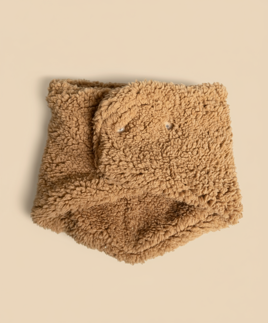 CACHE COU uni caramel 2/6 ans