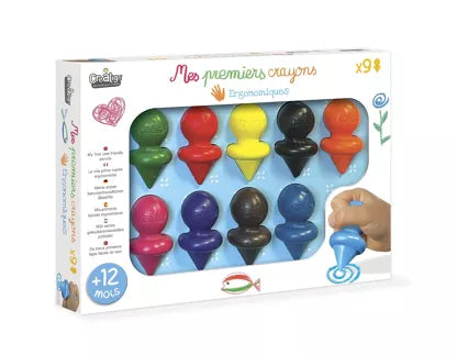 Mes premiers crayons ergonomiques x9