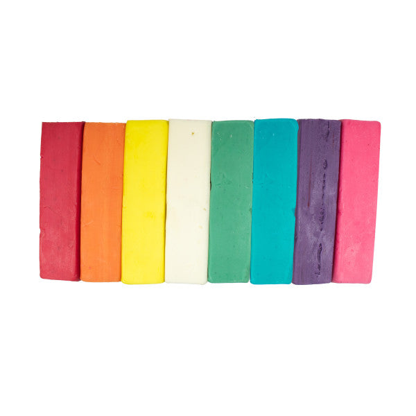 Pâte à modeler végétale non séchante: seau 8 bâtons multicolores: made in France 🇫🇷