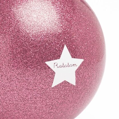 Petit Ballon Mouton Pailleté 10 cm - ROSE