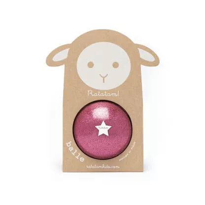 Petit Ballon Mouton Pailleté 10 cm - ROSE