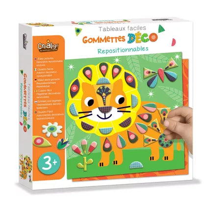 Activité manuelle GOMMETTES REPOSITIONNABLES "Dans ma savane"