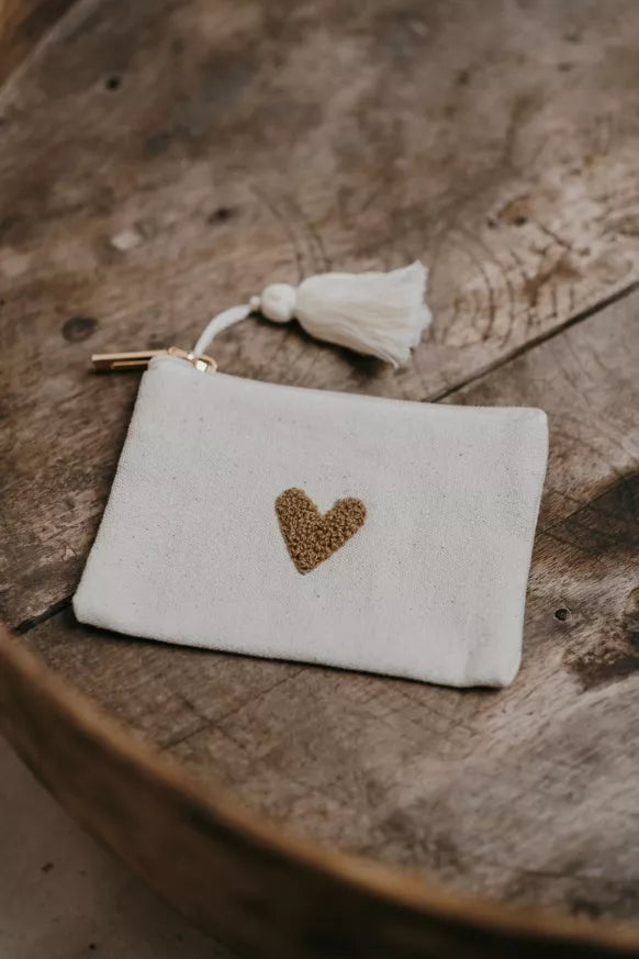 Porte-monnaie Love - beige