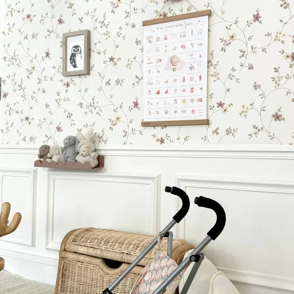 Coffret complet Mes Premières Fois - Affiche 'Bébé Rose' (Affiche + Tampon + Encrier + Porte-Affiche + Tube Cadeau)