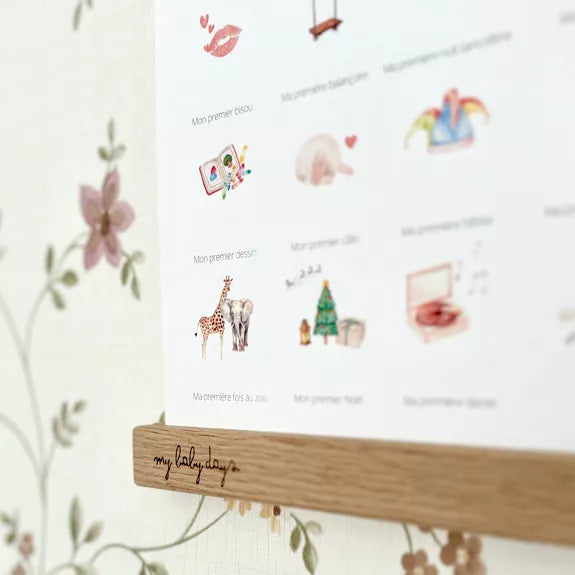 Coffret complet Mes Premières Fois - Affiche 'Soft Balloon' (Affiche + Tampon + Encrier + Porte-Affiche + Tube Cadeau)