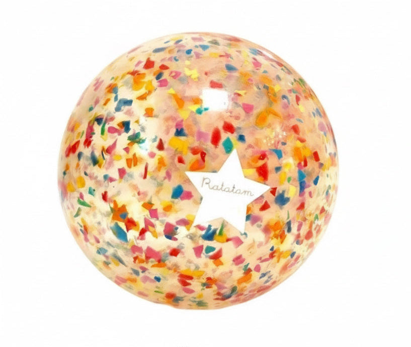 Balle de manipulation bulle 22cm / CONFETTI