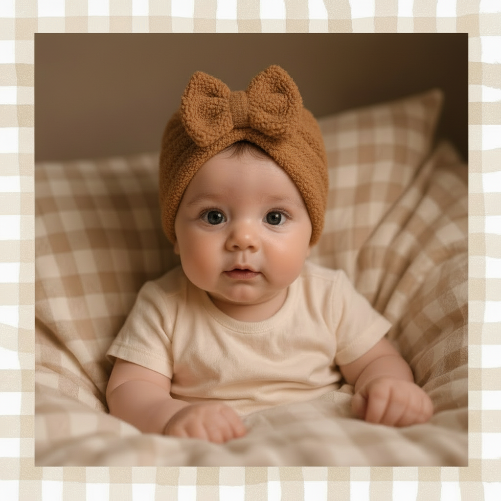 Bonnet tout doux Caramel dès 6 mois