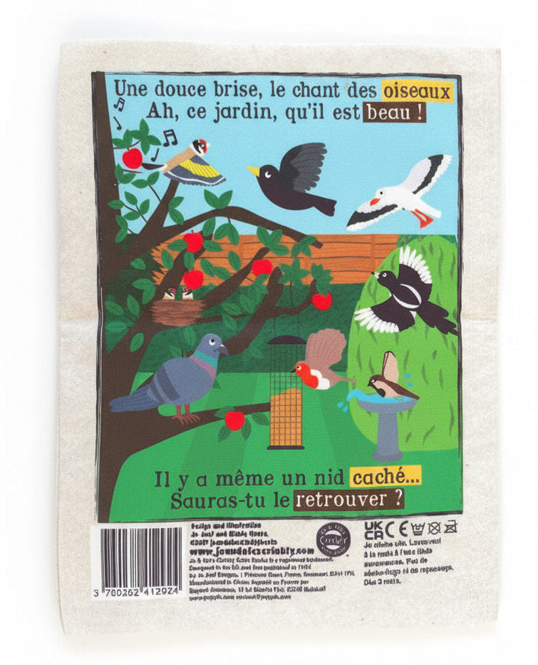 CRINKLY Mon premier livre bébé en tissu DANS LE JARDIN (dès 3 mois)