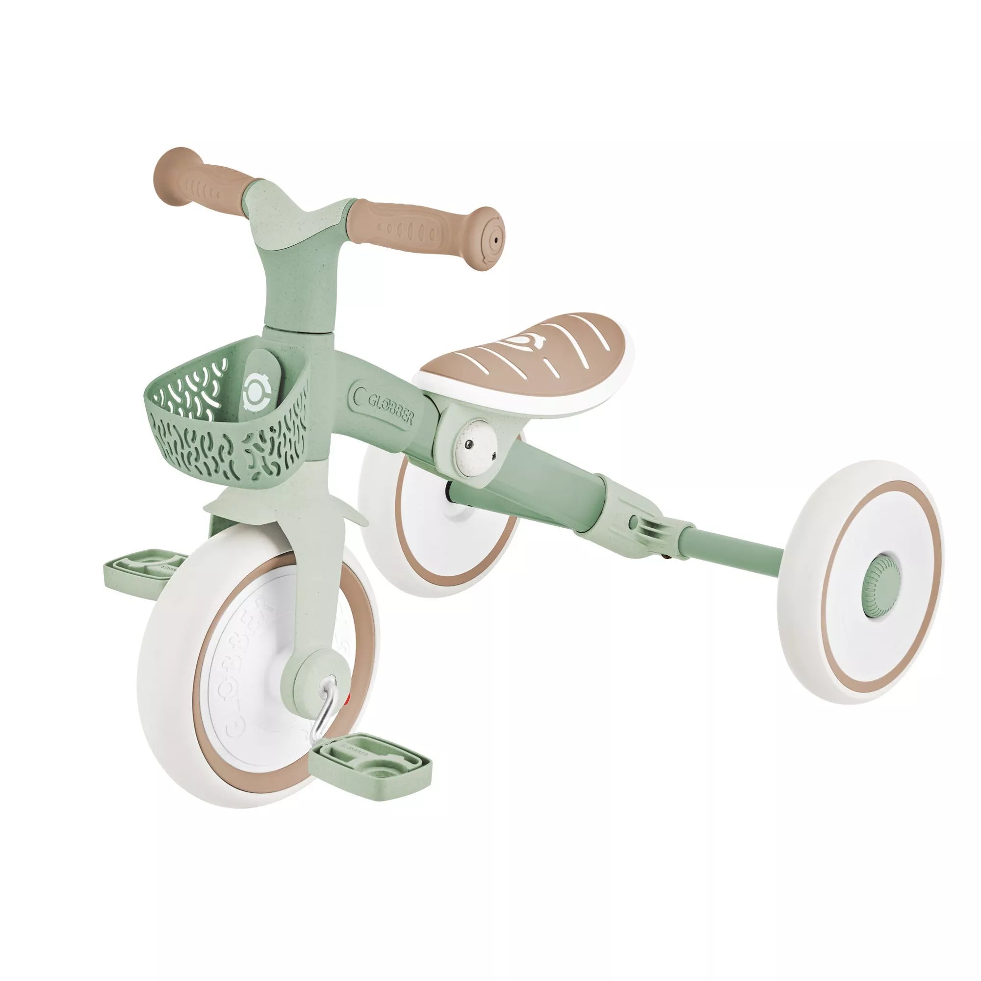 LEARNING tricycle 2-EN-1 plus EVOLUTIF ECO-LOGIC VERT SAUGE