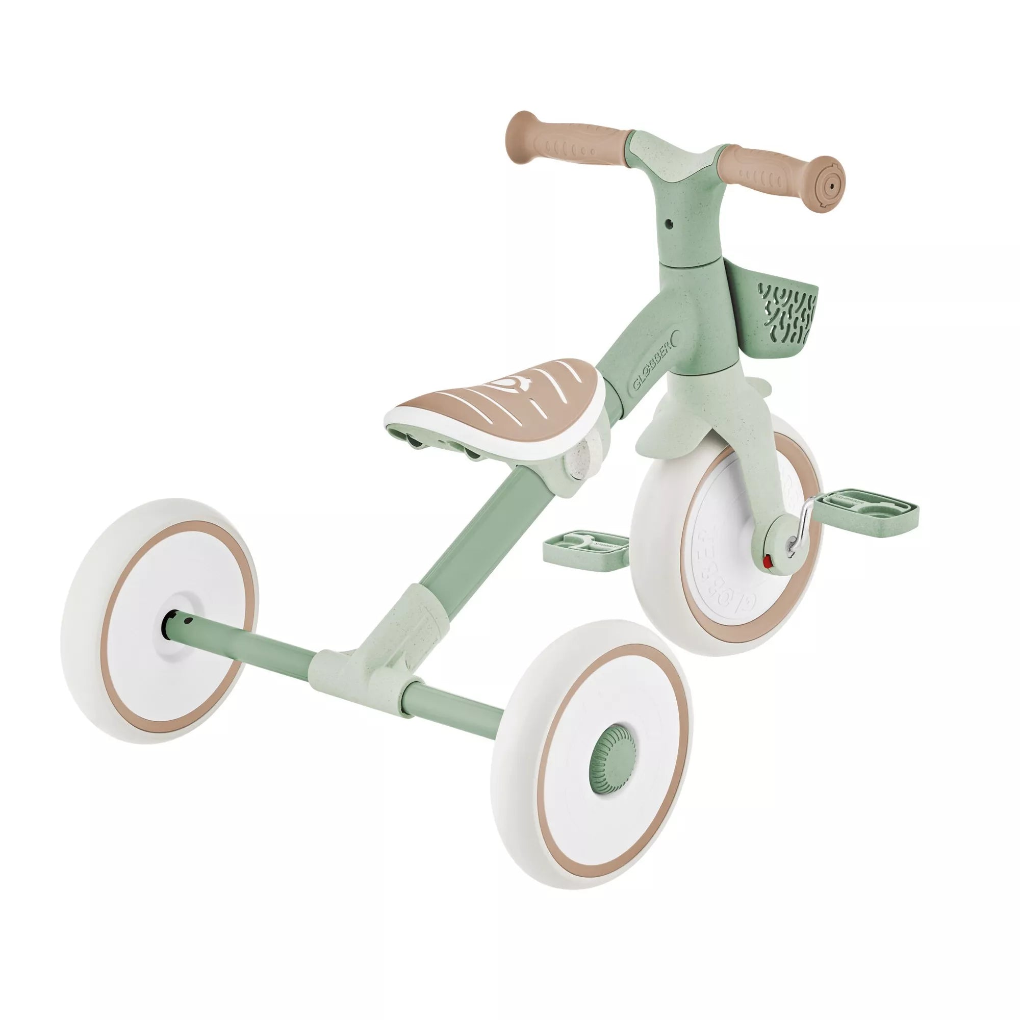 LEARNING tricycle 2-EN-1 plus EVOLUTIF ECO-LOGIC VERT SAUGE