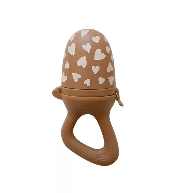 Tétine grignoteuse pour bébé - Coloris Fall in Love camel