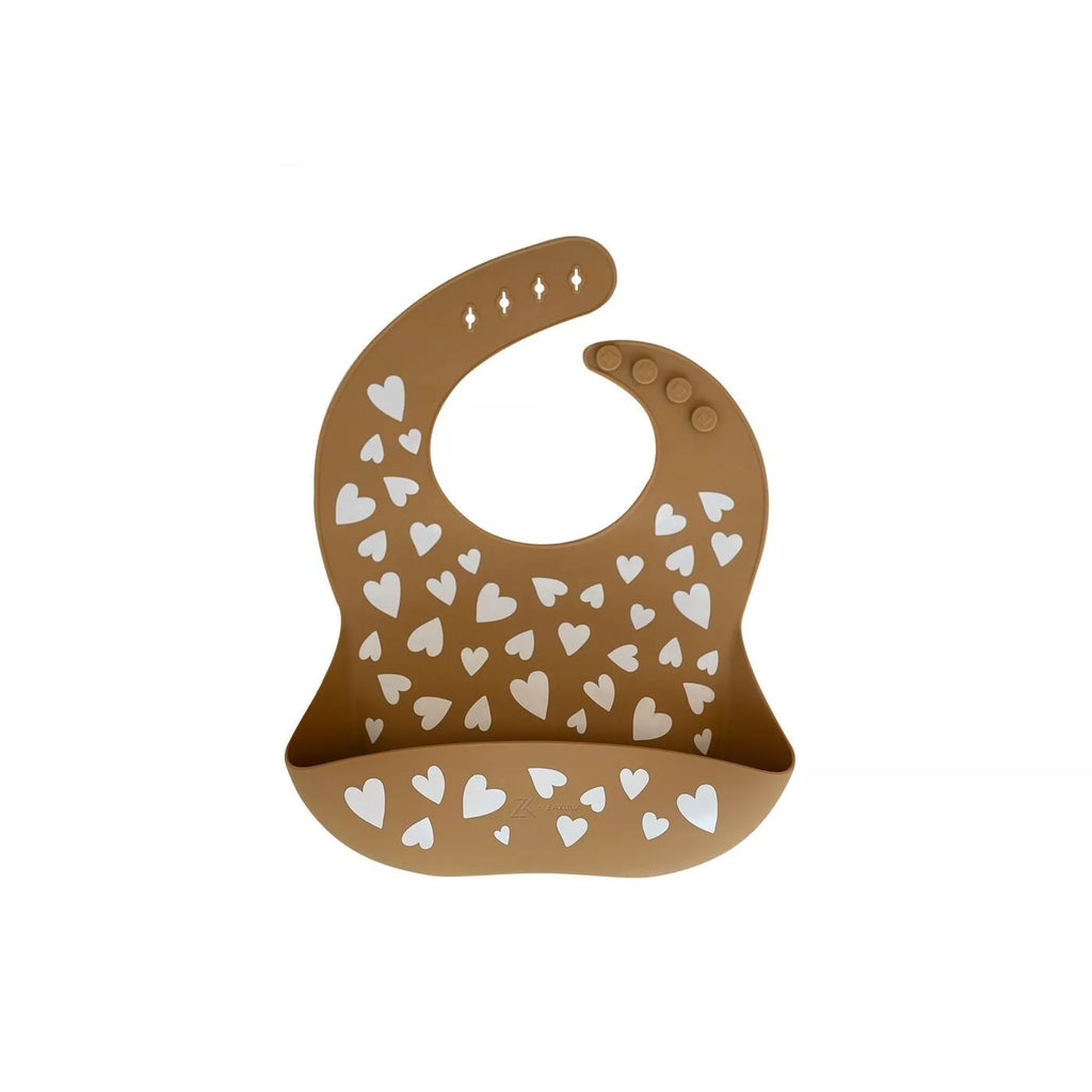 Bavoir en silicone - Fall in love Camel