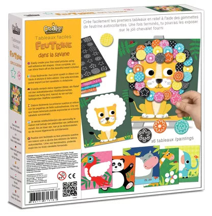 Activité Feutrine "Dans la savane"