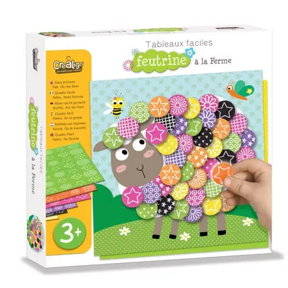 Activité feutrine "A la ferme"