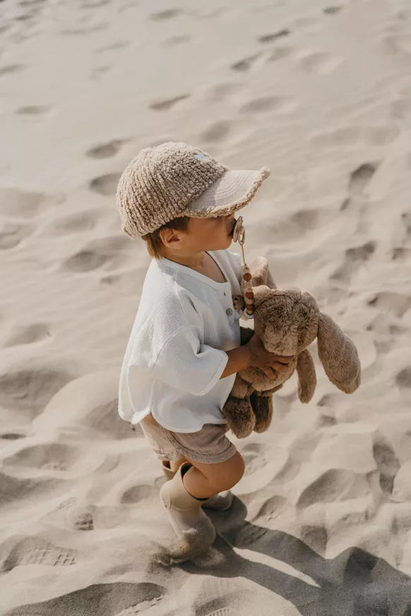 Casquette enfant mi-saison LOVE - beige