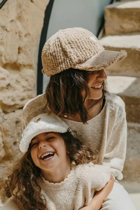 Casquette adulte mi-saison LOVE - beige