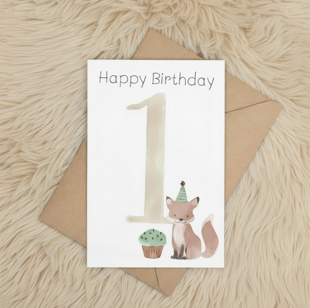 Carte d’anniversaire « Renard » 🦊🎂