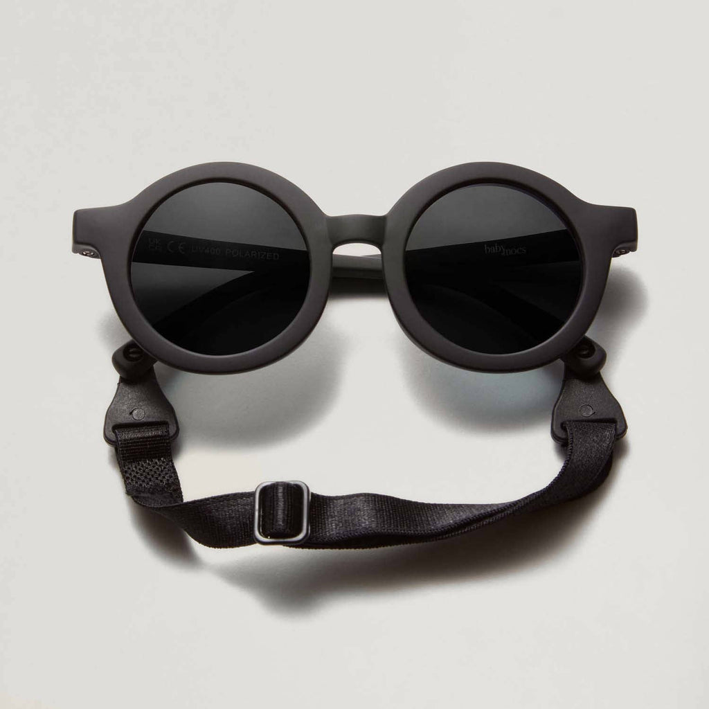 BabyMocs – Lunettes de Soleil NOIR Souples et Flexibles ☀️