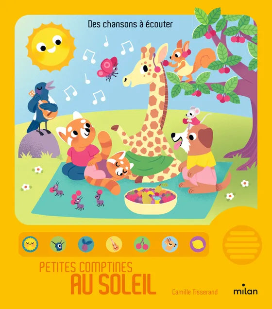Petites comptines au soleil - LIVRE SONORE - Dès 1 an