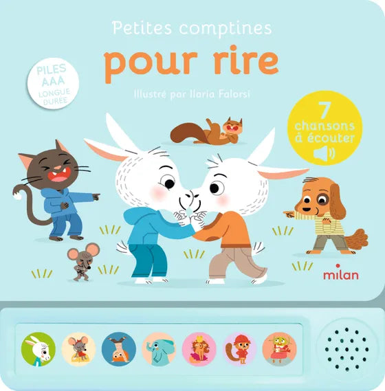 Petites comptines pour rire - LIVRE SONORE - Dès 1 an