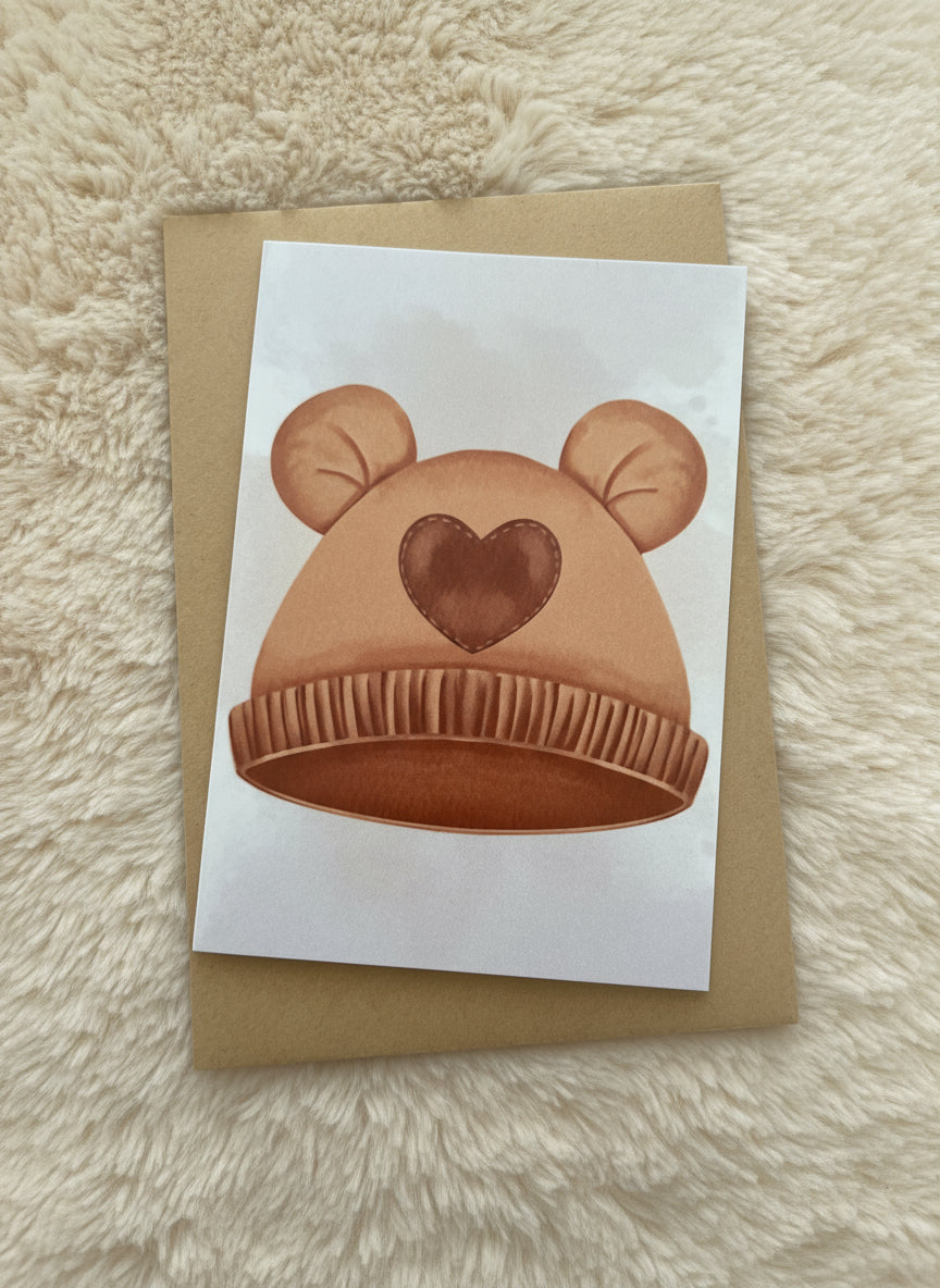 Petite carte « Bonnet bébé »