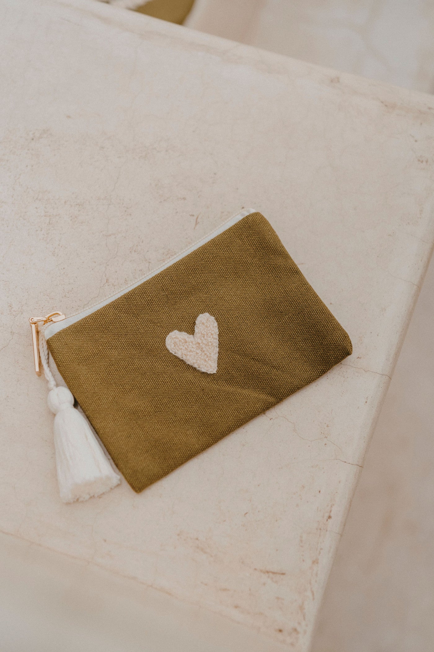 Porte-monnaie Love - olive
