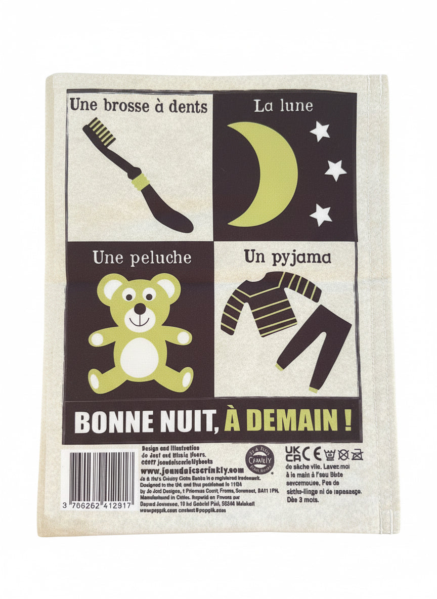 CRINKLY Mon premier livre bébé en tissu MON IMAGIER ! (dès 3 mois)