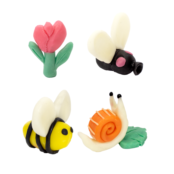 Pâte à modeler végétale non séchante: seau 8 bâtons multicolores: made in France 🇫🇷