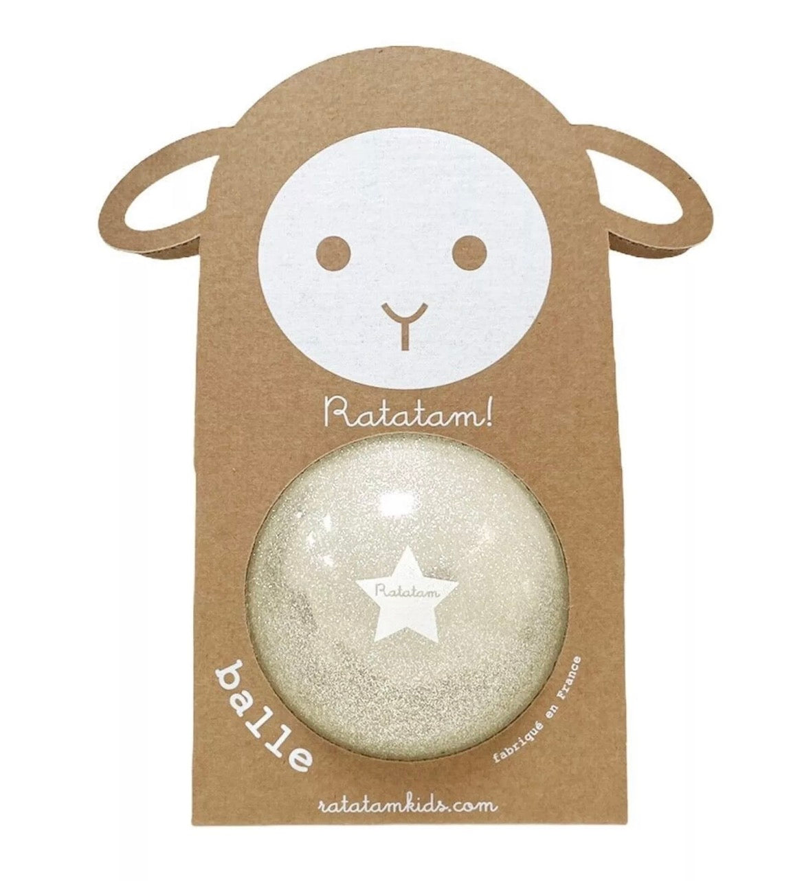 Balle de manipulation bulle 10 cm / ARGENT PAILLETE Summer