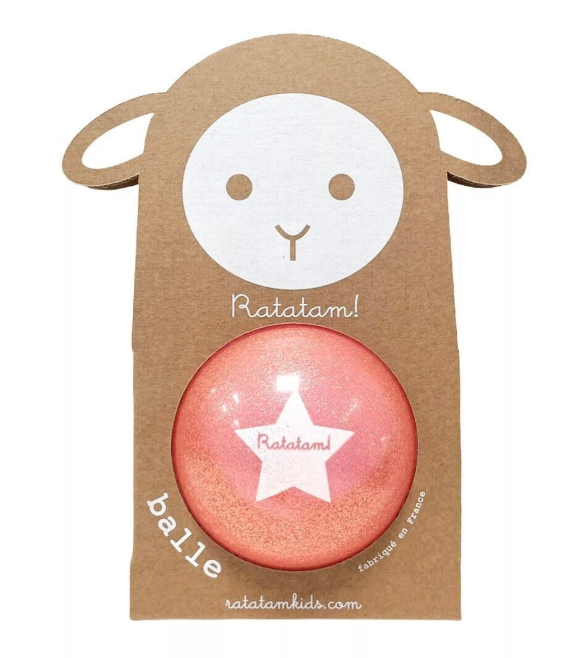 Balle de manipulation bulle 10 cm / ROSE PAILLETE Summer