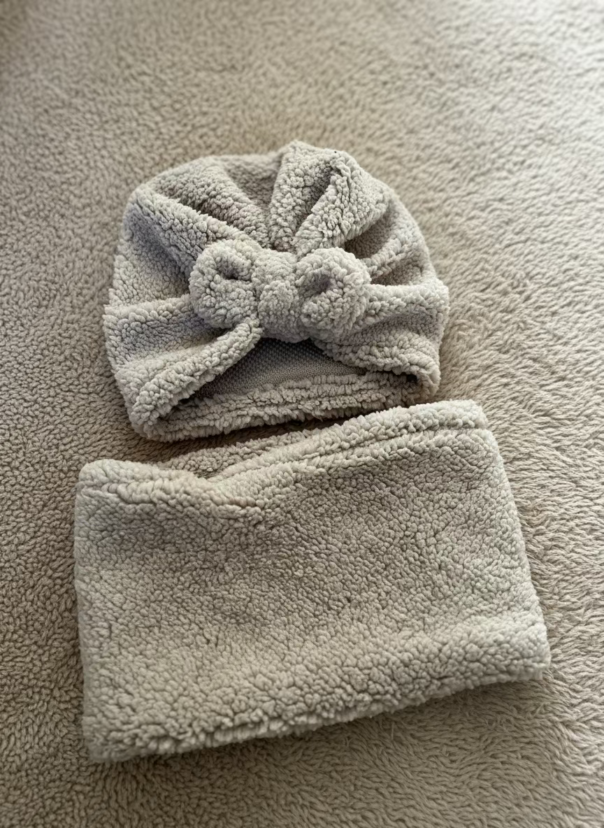 BONNET tout doux Grège dès 6 mois