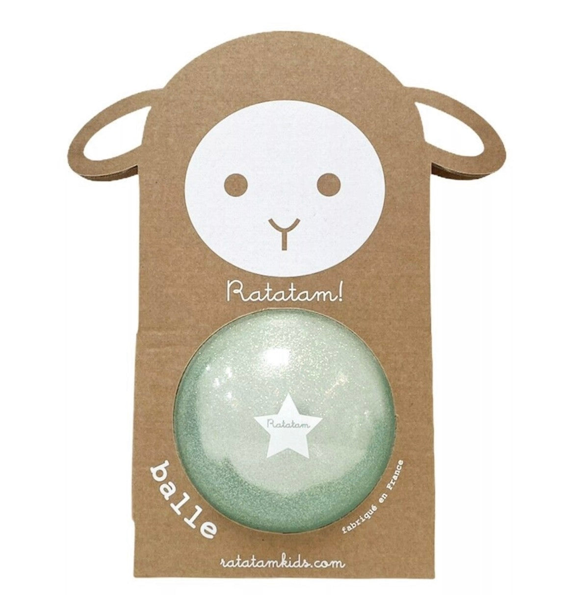 Balle de manipulation bulle 10 cm / BLEU PAILLETE Summer