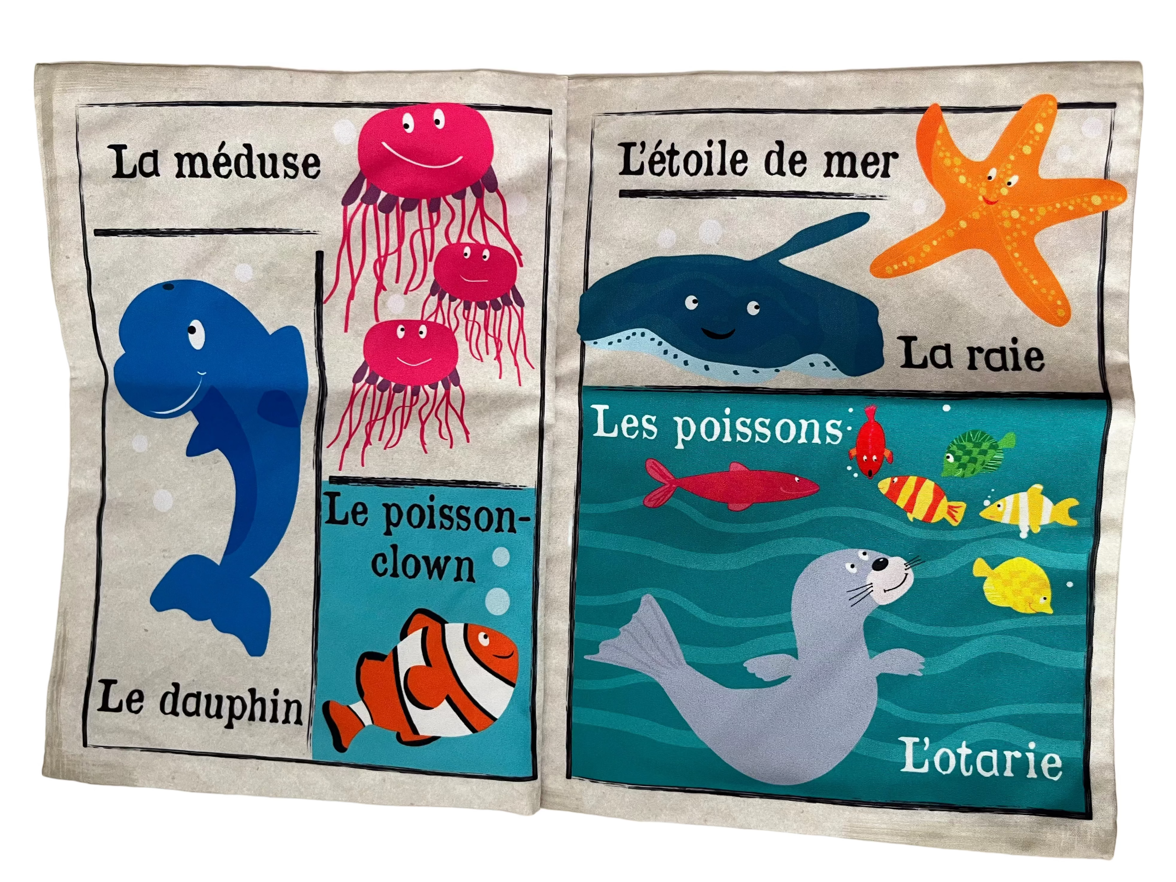 CRINKLY Mon premier livre bébé en tissu SOUS LA MER (dès 3 mois)