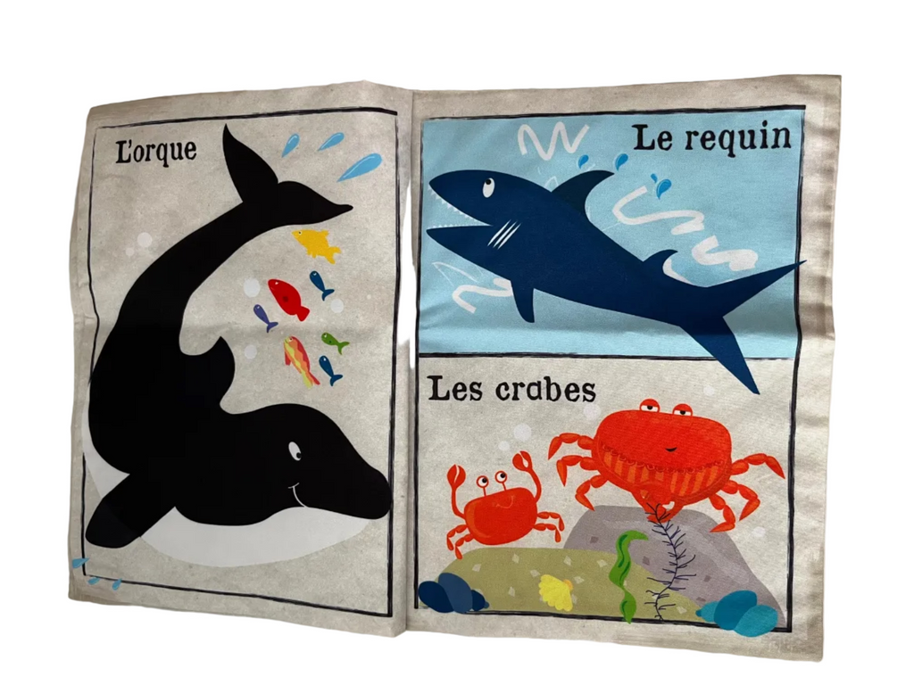 CRINKLY Mon premier livre bébé en tissu SOUS LA MER (dès 3 mois)