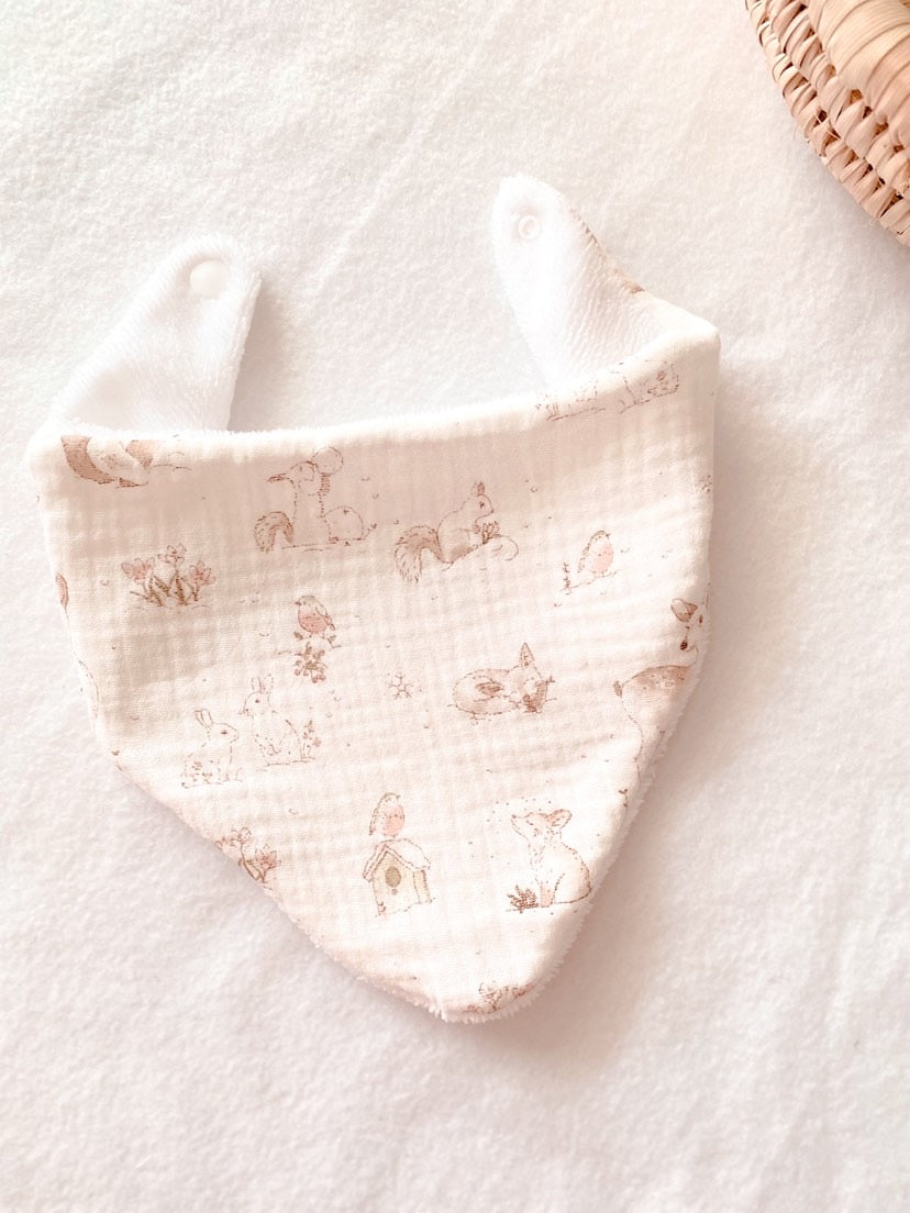 Bavoir bandana Savane