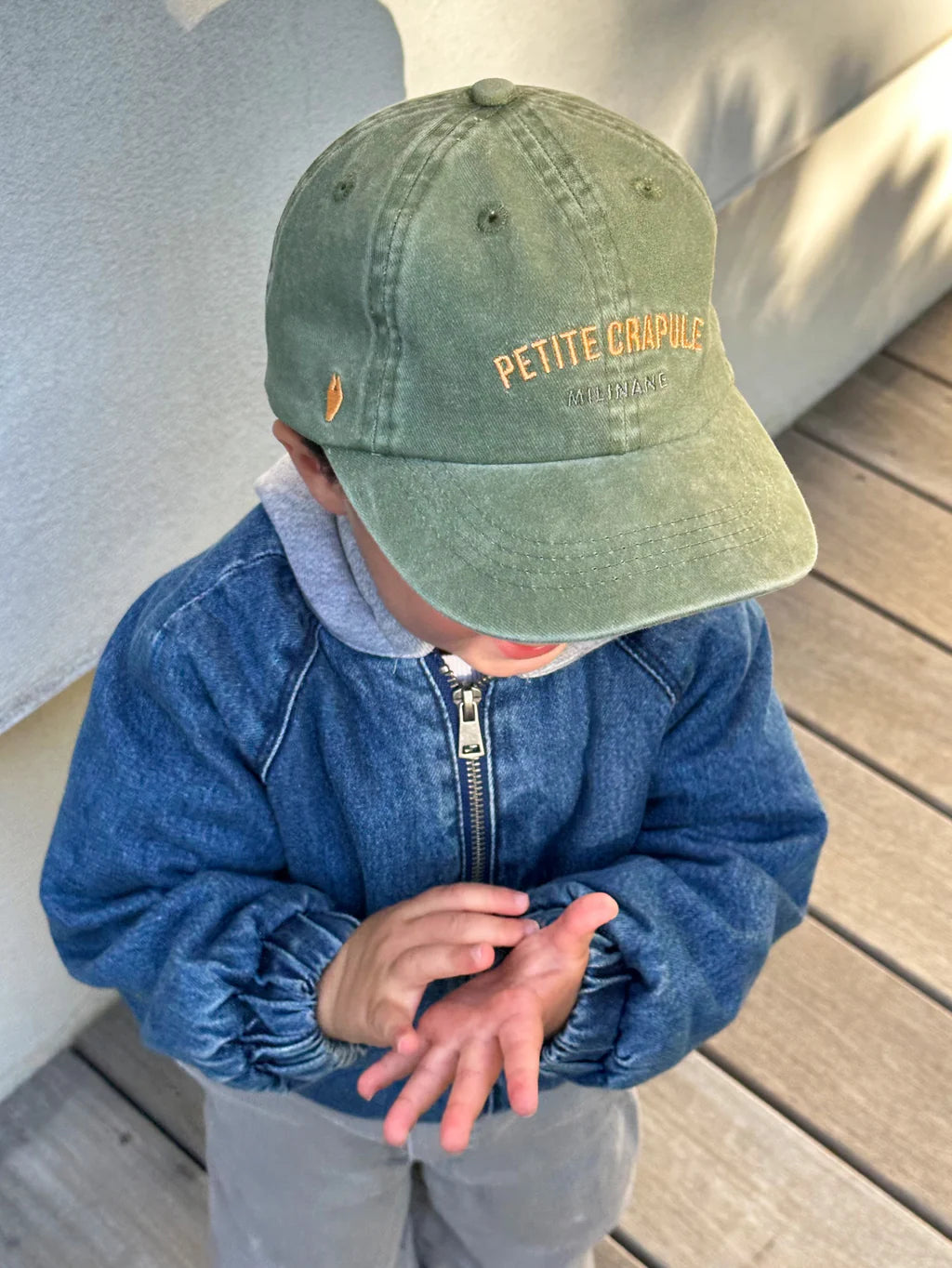 Casquette délavée enfant - COLETTE Green