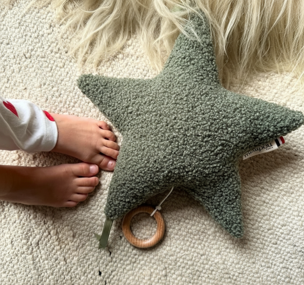 Coussin étoile musical LA BOUM / KAKI