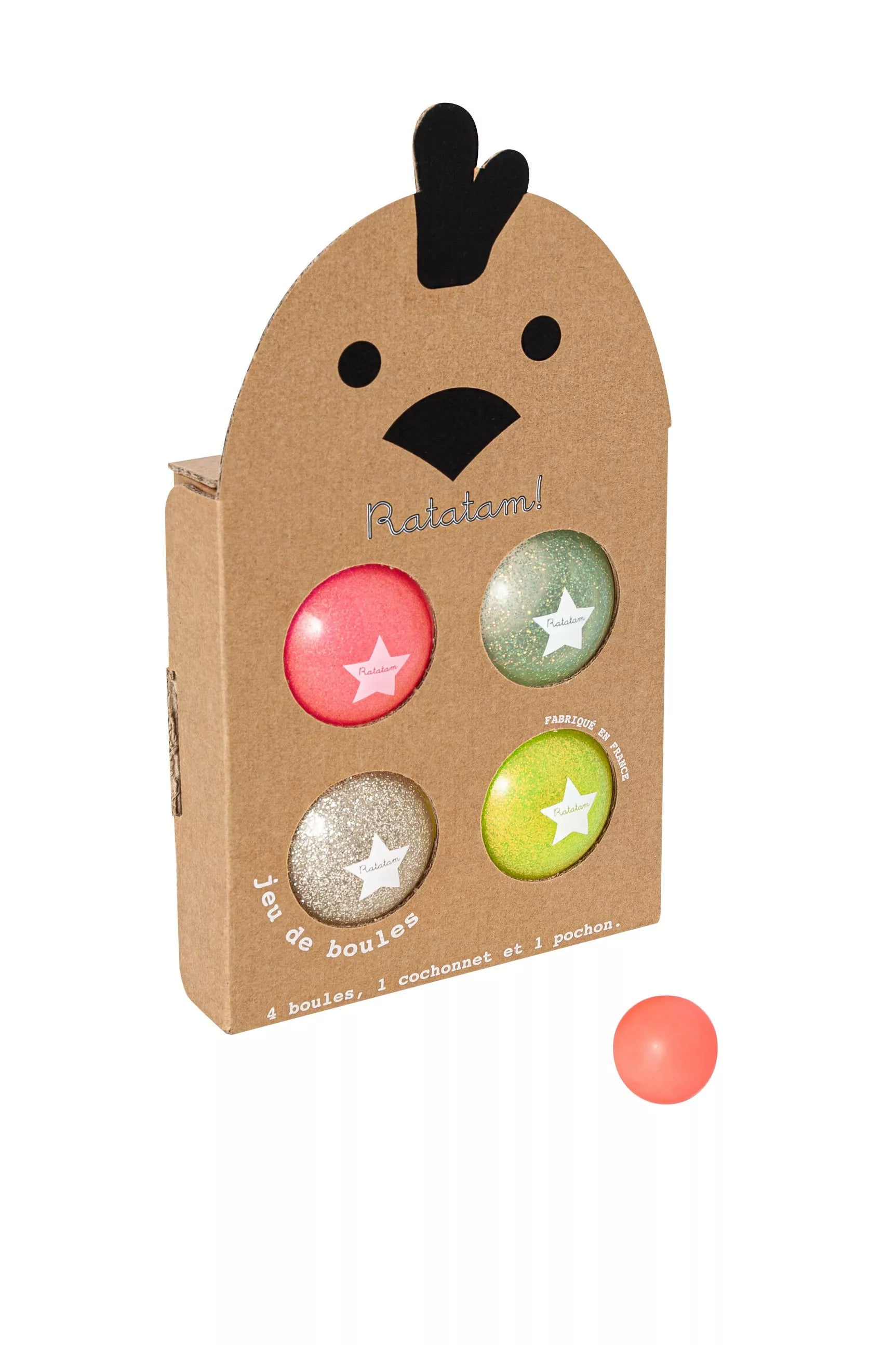 Jeux de boules/ pétanques à paillettes summer multico