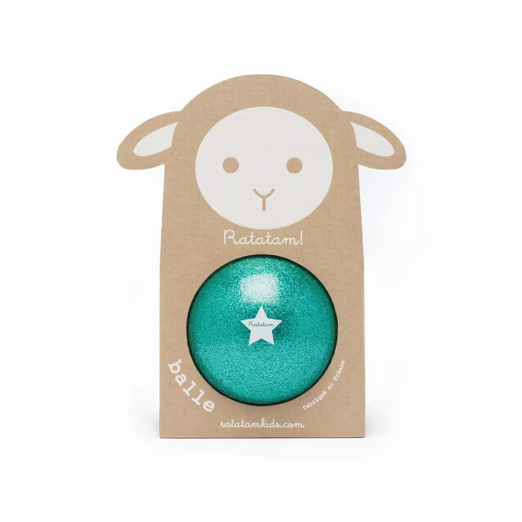 Ballon Mouton Pailleté 10 cm - Vert