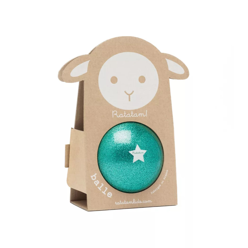 Ballon Mouton Pailleté 10 cm - Vert