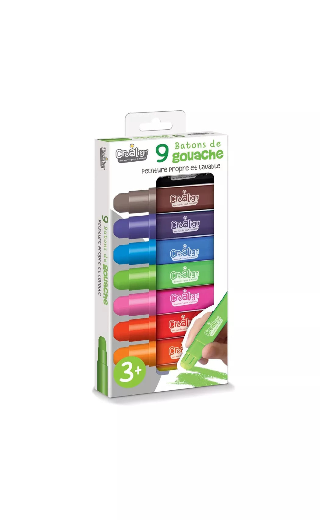Bâtons de gouache x9