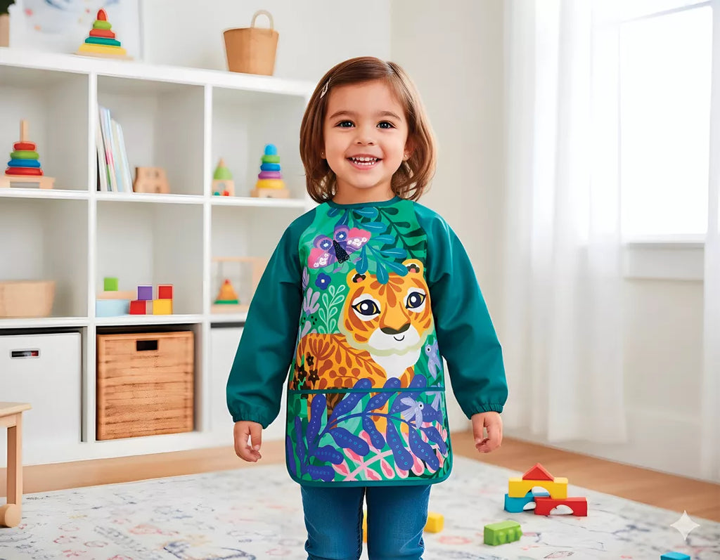 Mon tablier d'artiste avec poche TIGRE 3~6 ans