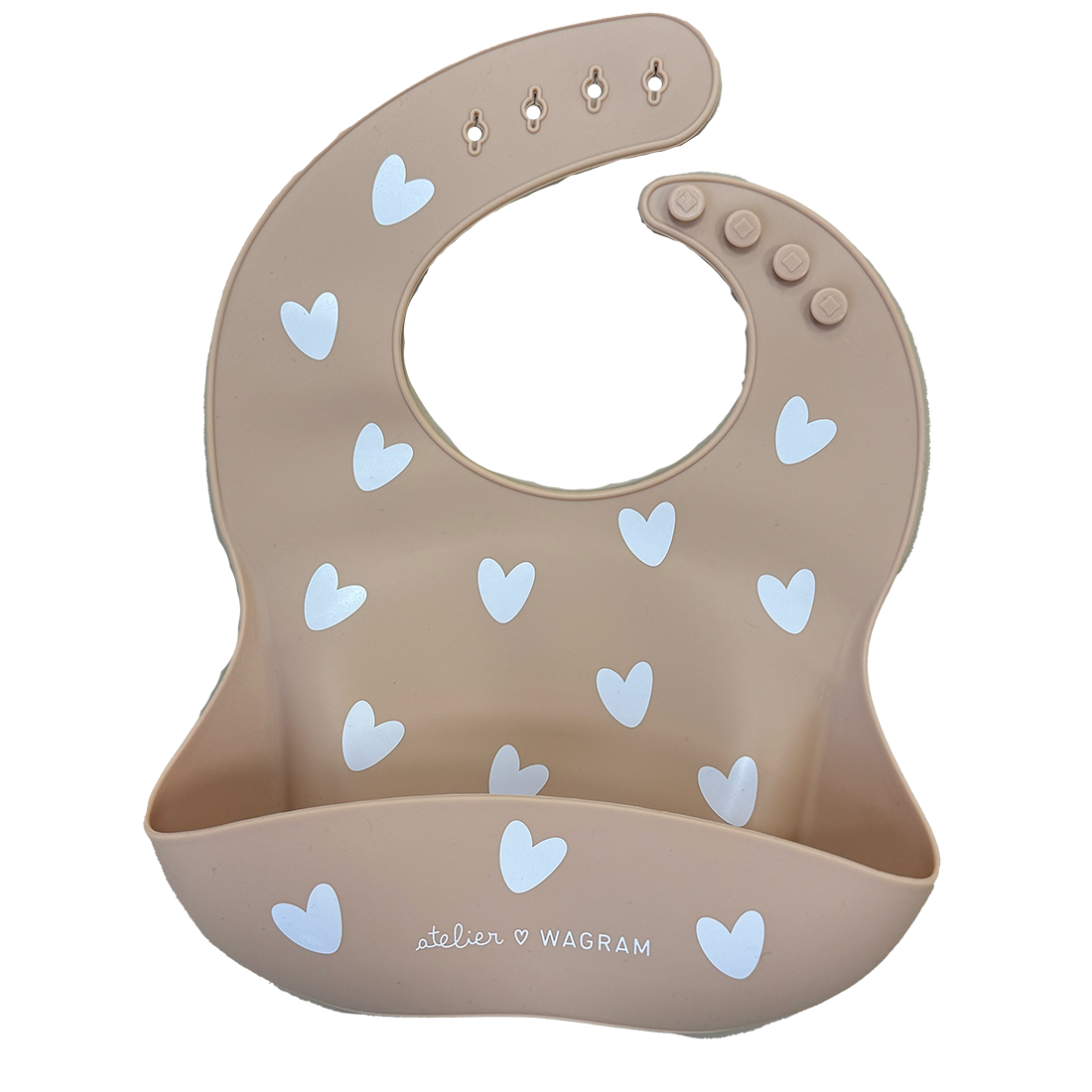 Bavoir silicone - Nougat