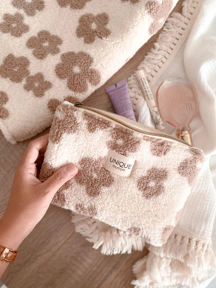 Pochette moumoute Daisy écru