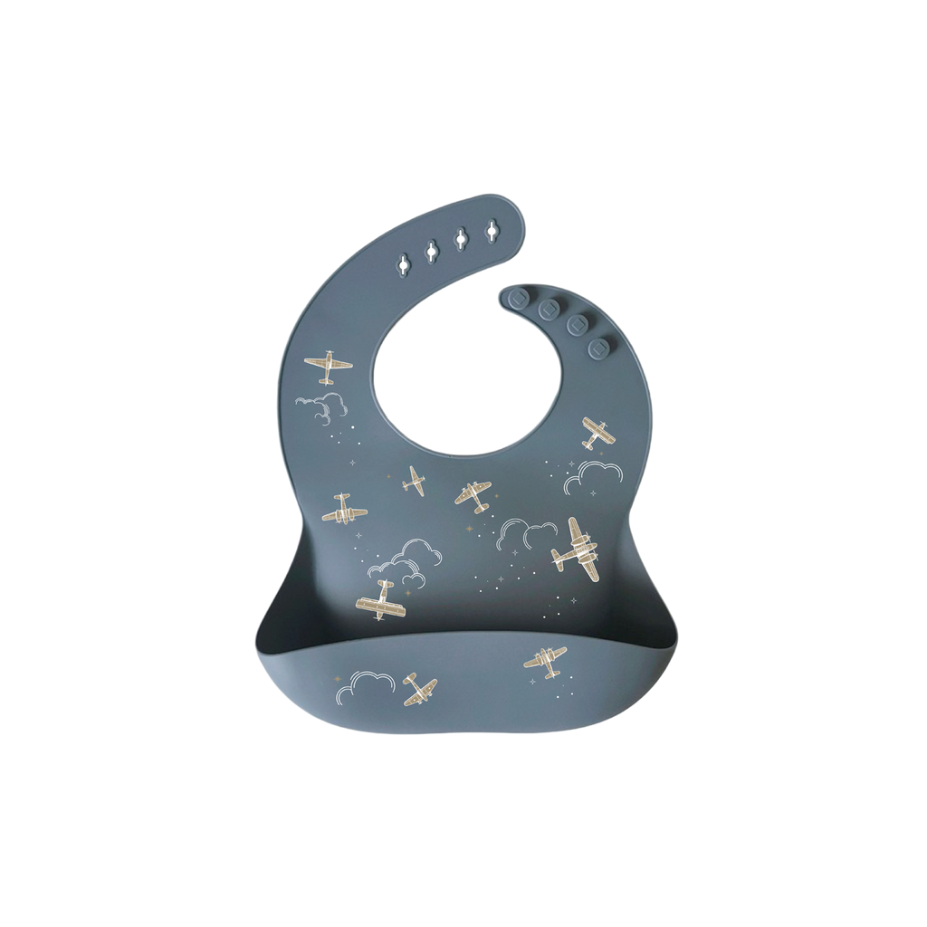 Bavoir en silicone - Aviateur