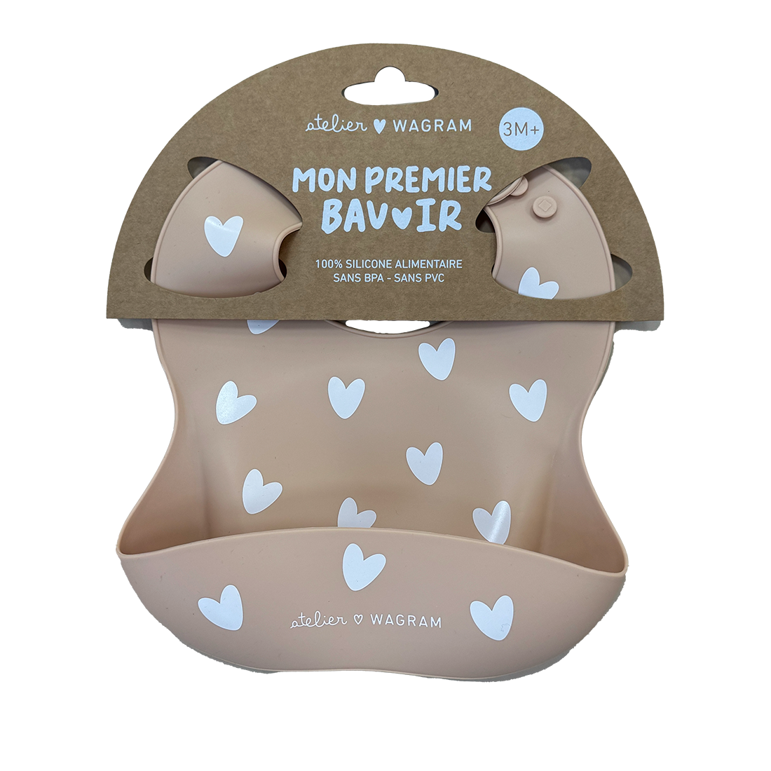 Bavoir silicone - Nougat