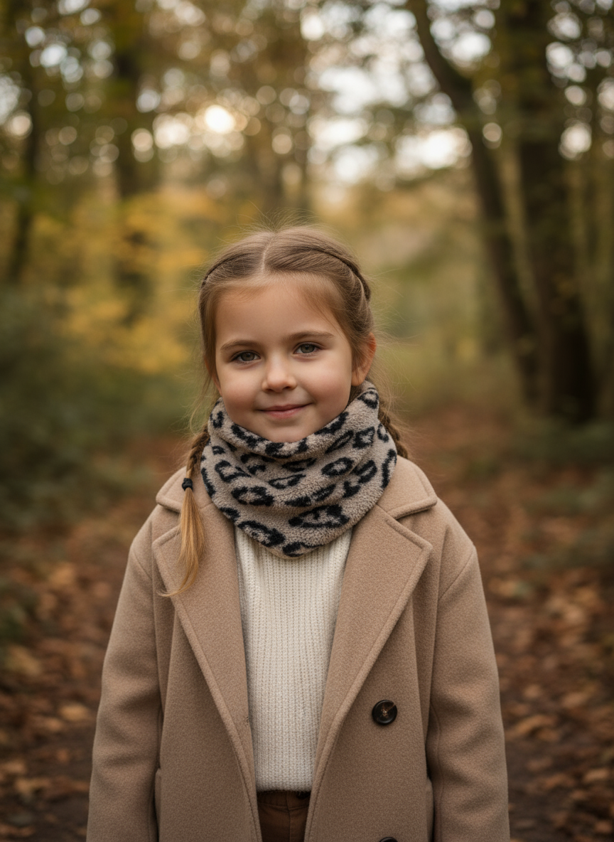 Cache-cou hiver Graou beige 2/6 ans